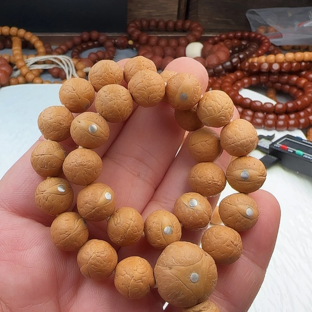 猴头核桃吊坠24凤眼银钉12+