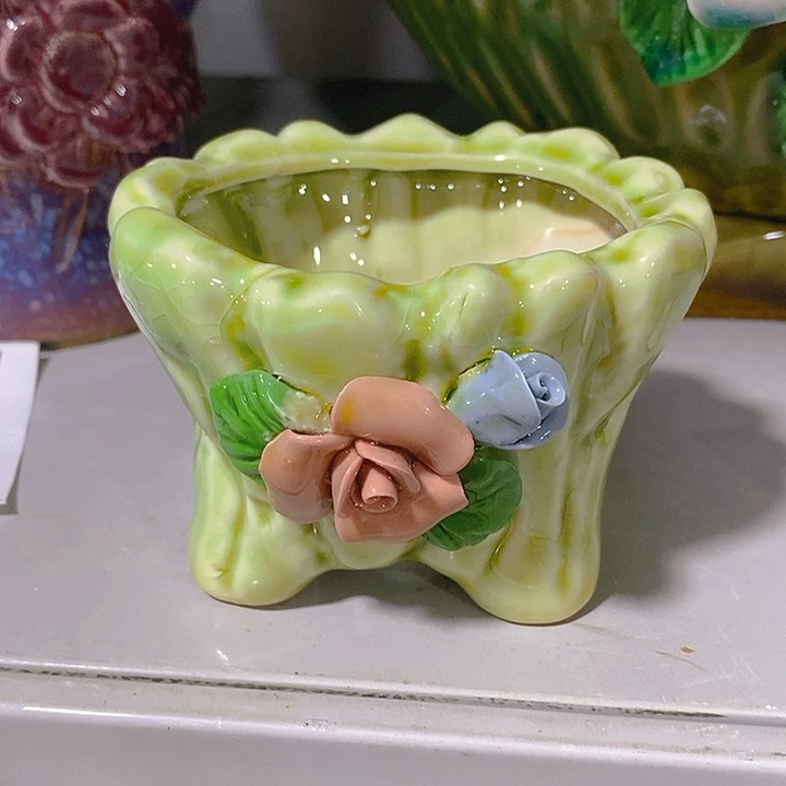 紫砂花盆多肉绿植瑕疵盆有孔