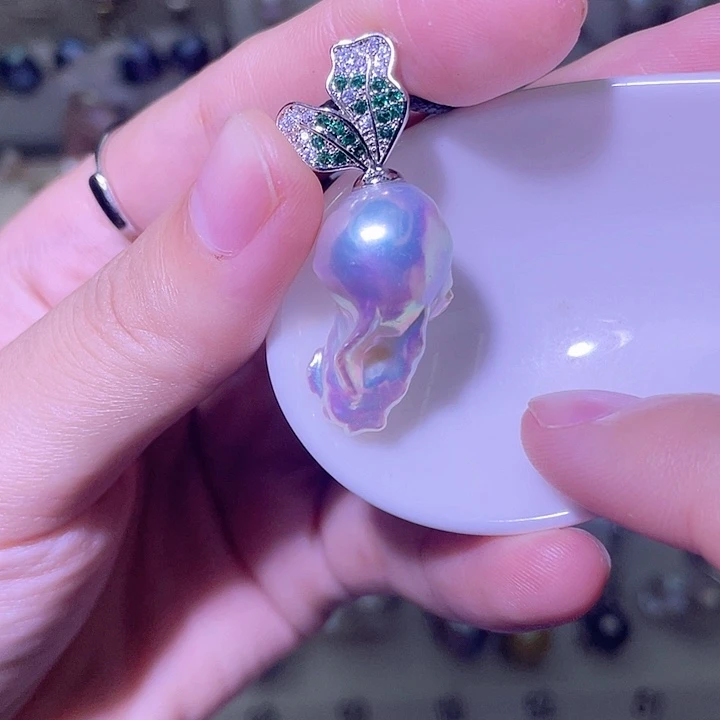 淡水珍珠合金颈饰11