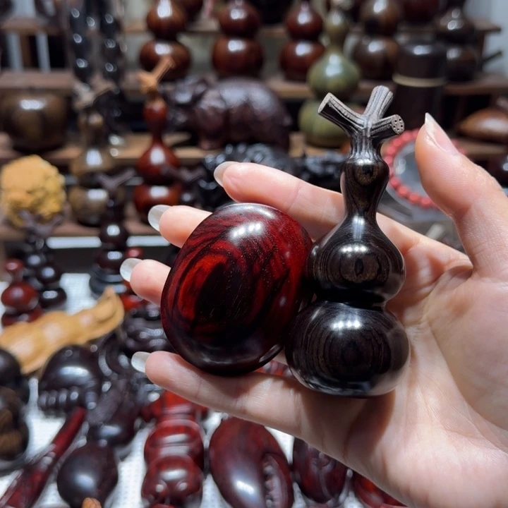 B***派木紫光檀葫芦➕小叶紫檀富甲