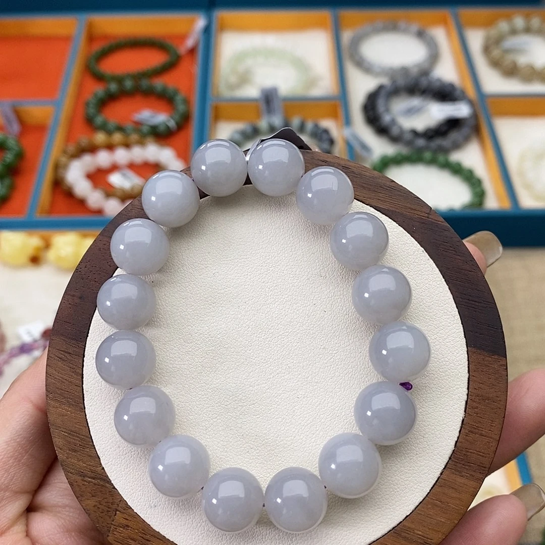 和田玉未镶嵌手串H30卡12