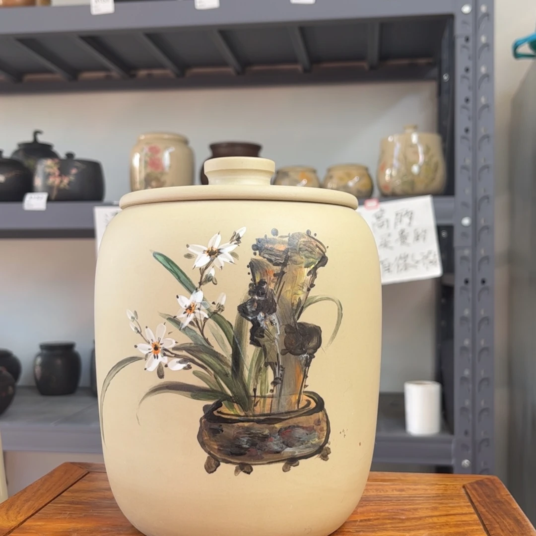 白泥哑光存茶罐醒茶罐800g