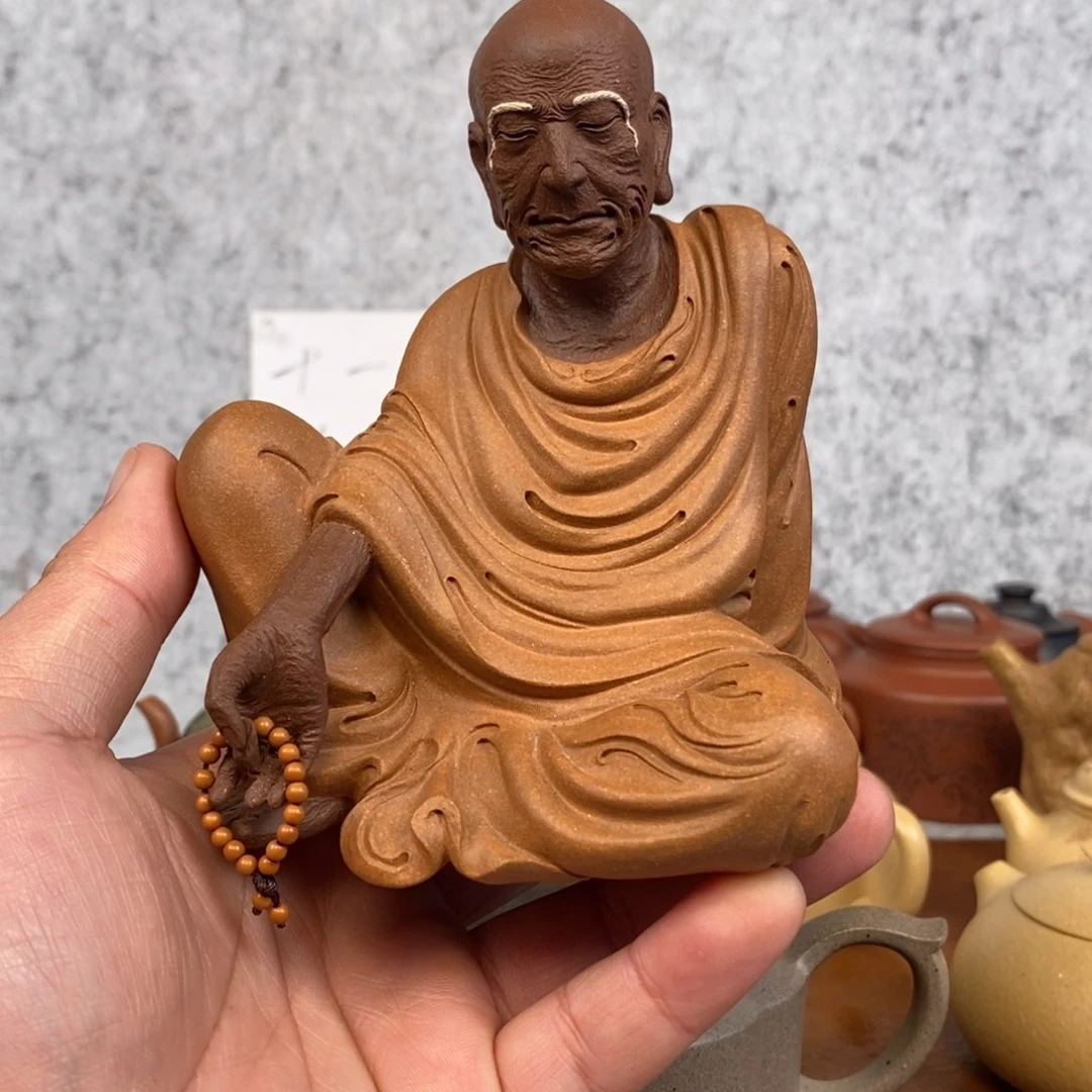 紫砂茶宠用****5精工罗汉宜兴紫砂