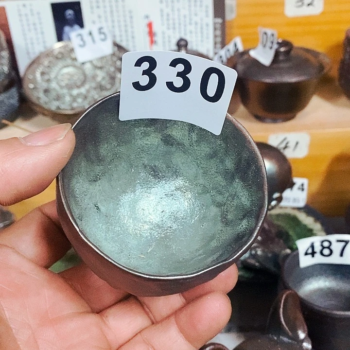 紫砂茶杯乘*柴烧纯手工330