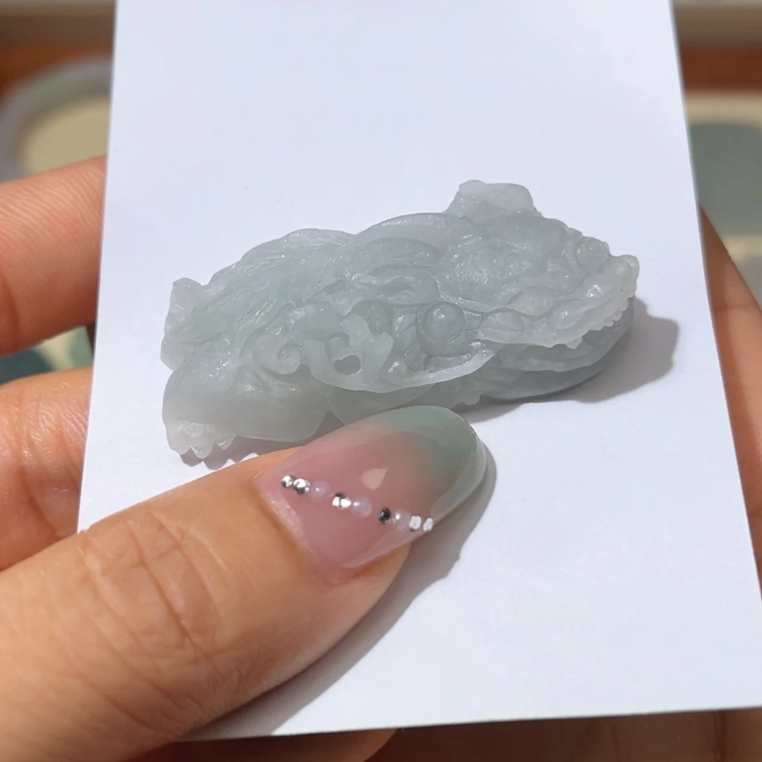 定制翡翠未镶嵌天然A货翡翠貔貅吊坠