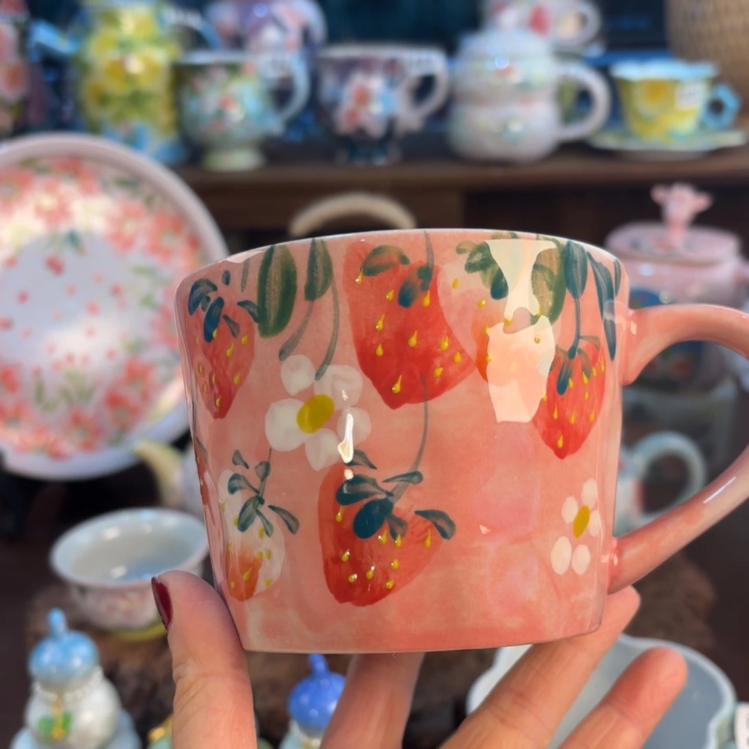 景德镇手绘高温釉下彩陶瓷茶具