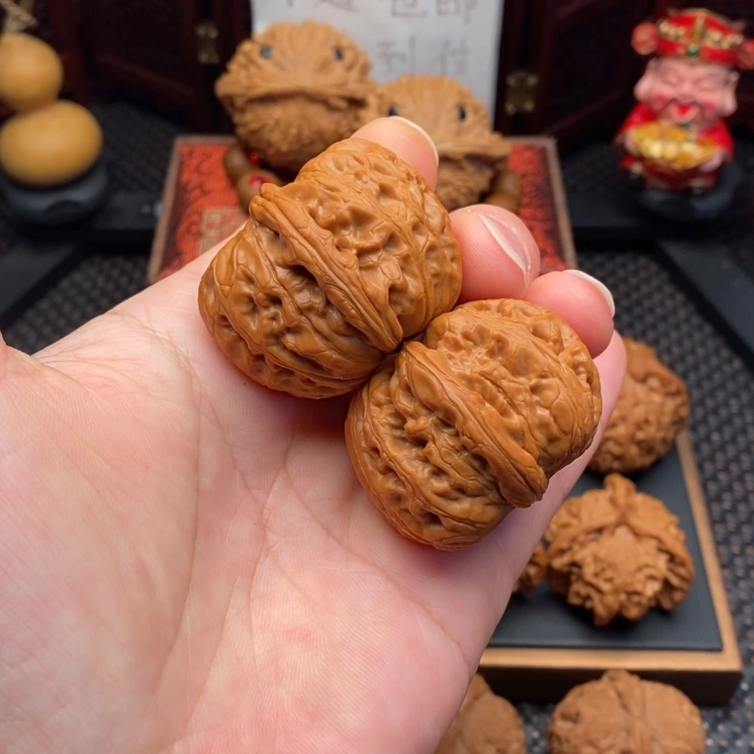 文玩核桃把件元宝42尺