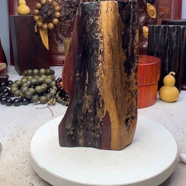 天***云木缅甸花梨大果紫檀底座