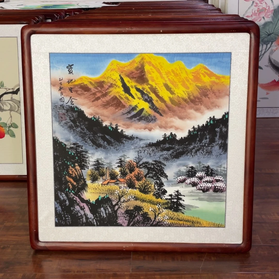 国画带框尺寸63*63厘米