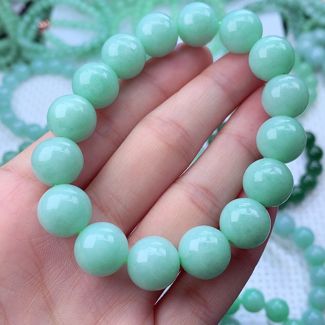 翡翠未镶嵌毛衣链卡13