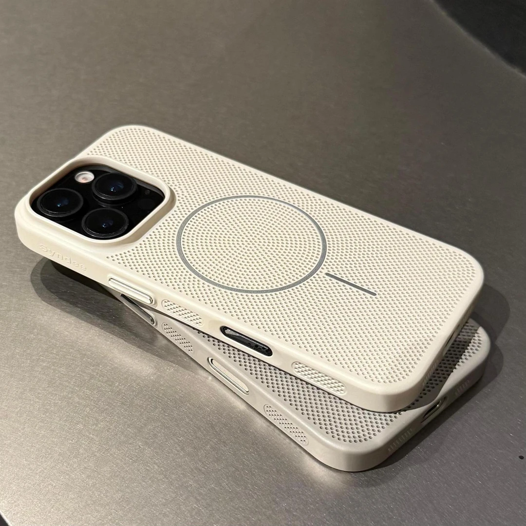 适用苹果17ProMax散热细圈防摔Air超薄华为Mate70小米手机壳16pro