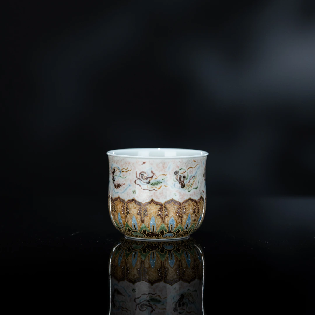 【一拓天成】彩拓八飞天单杯90cc 家用茶周边YTTC89