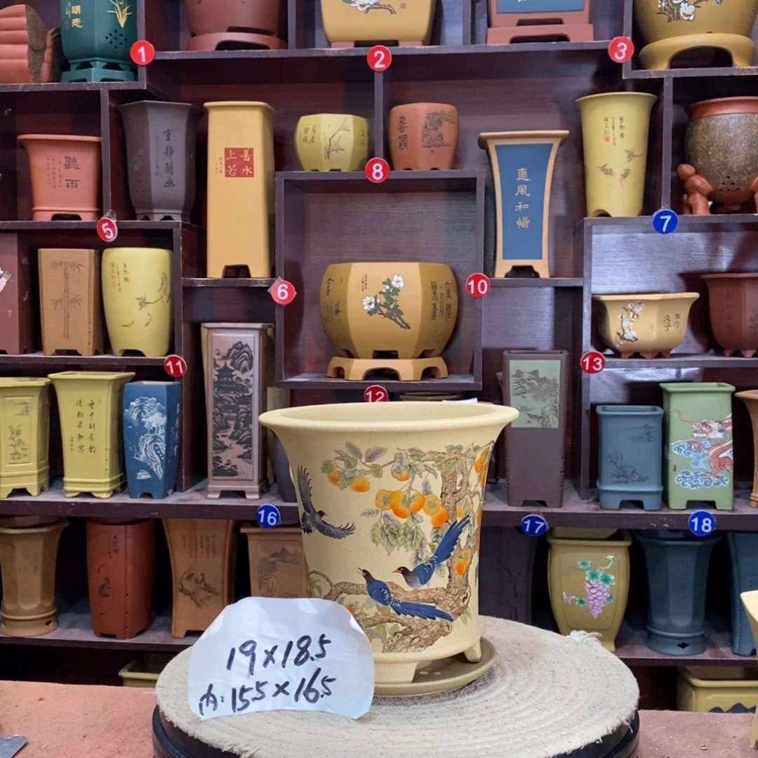 紫砂艺术紫砂花盆