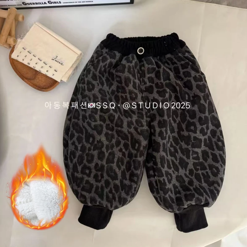 【加厚糕糕绒】男女童秋冬款加绒裤子加厚一体绒双面绒灯笼裤