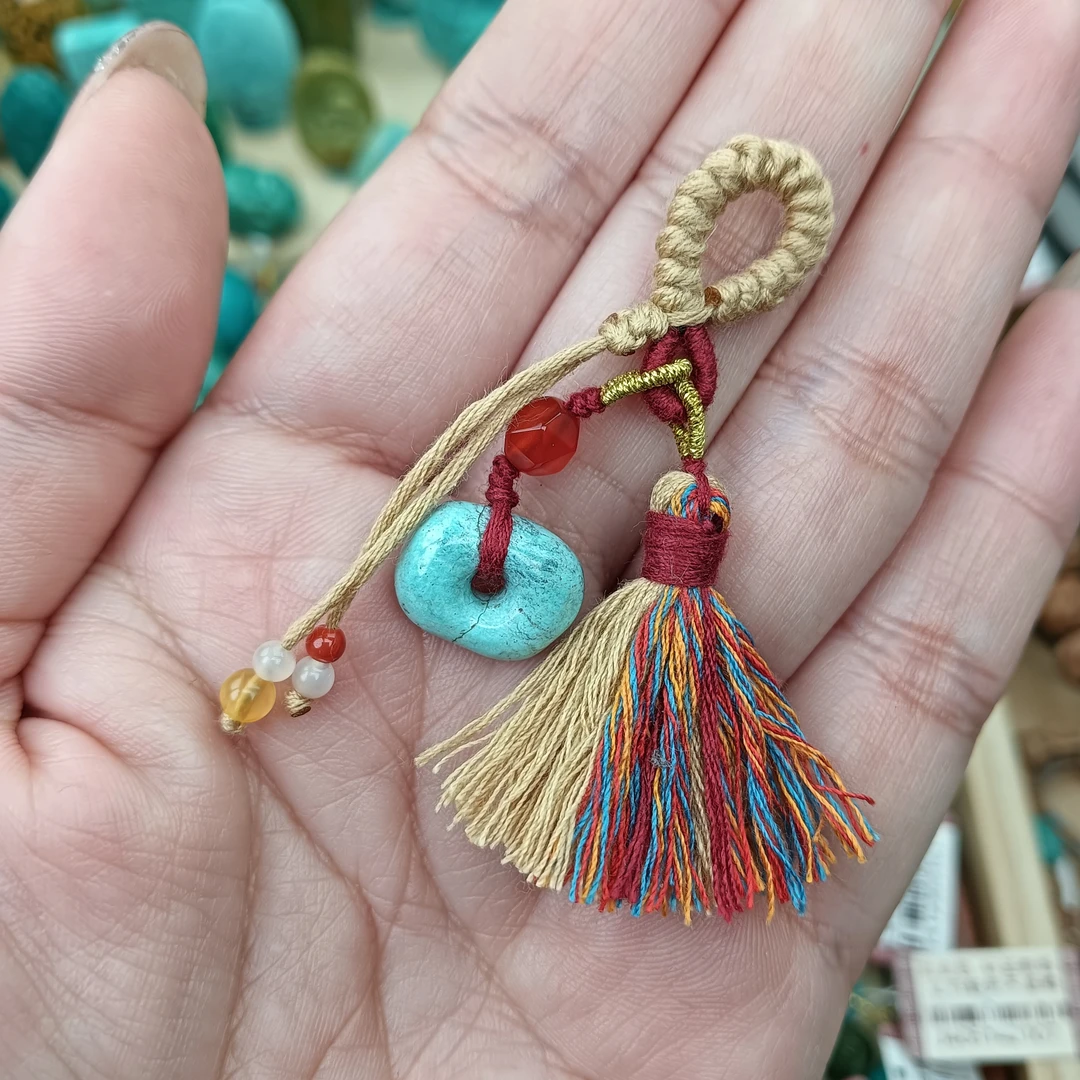 天然原矿绿松石配珠