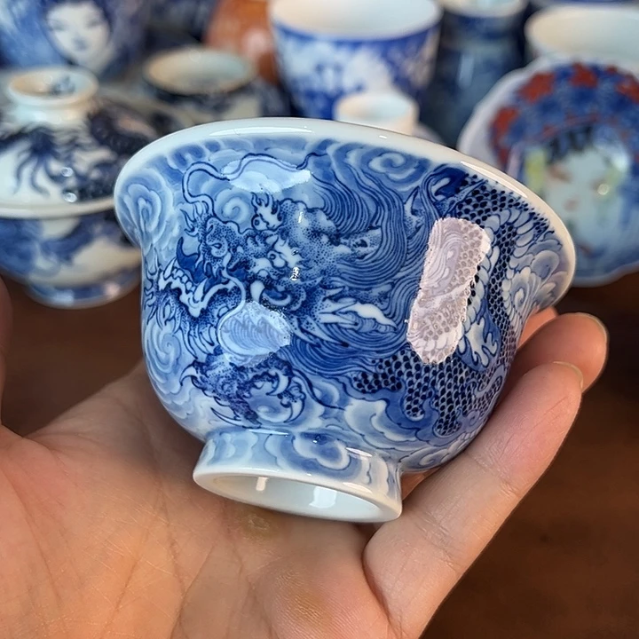 钱***有瓷片景德镇全手工手绘陶瓷