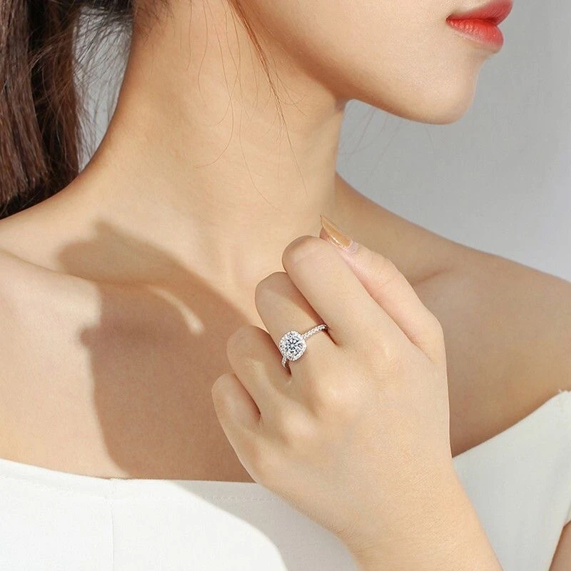 [南非优钻】NFYZ  】微镶公主包戒指  1.0CT