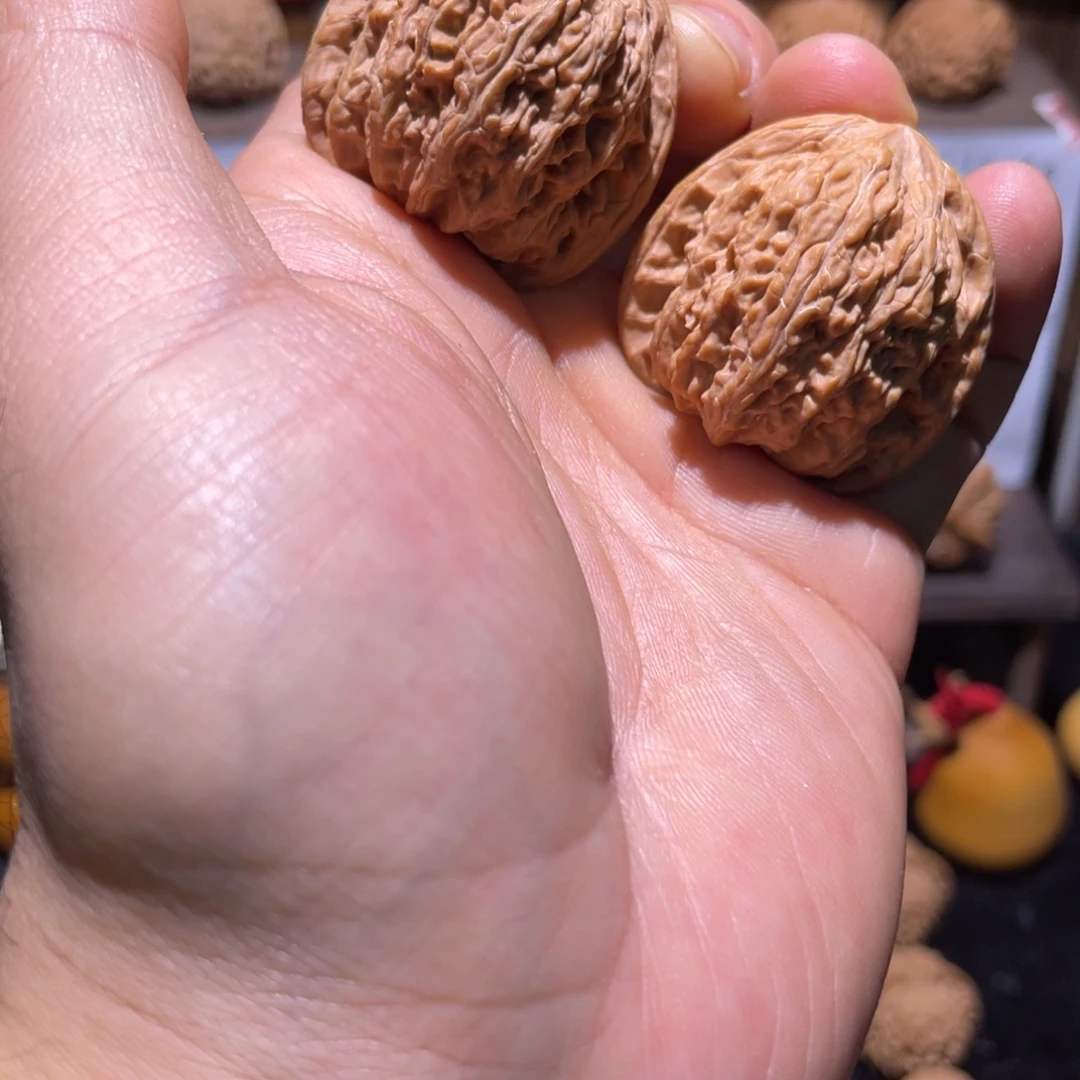 文玩核桃吊坠37密纹红玛瑙