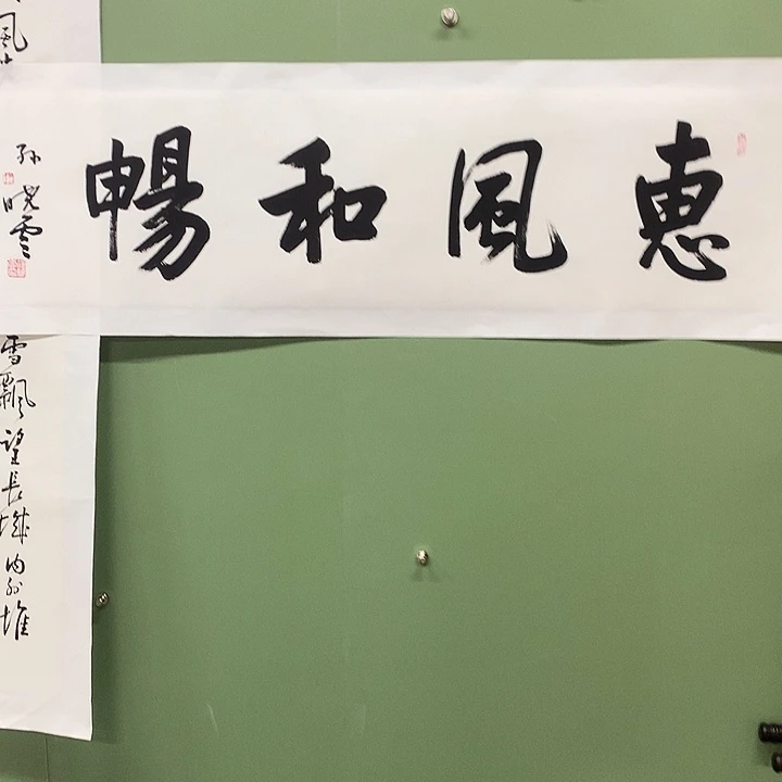竖款精品书法作品宣
