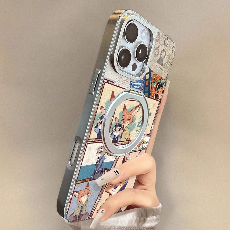 适用苹果17promax手机壳疯狂动物情侣款保护套14pro防摔iPhone15