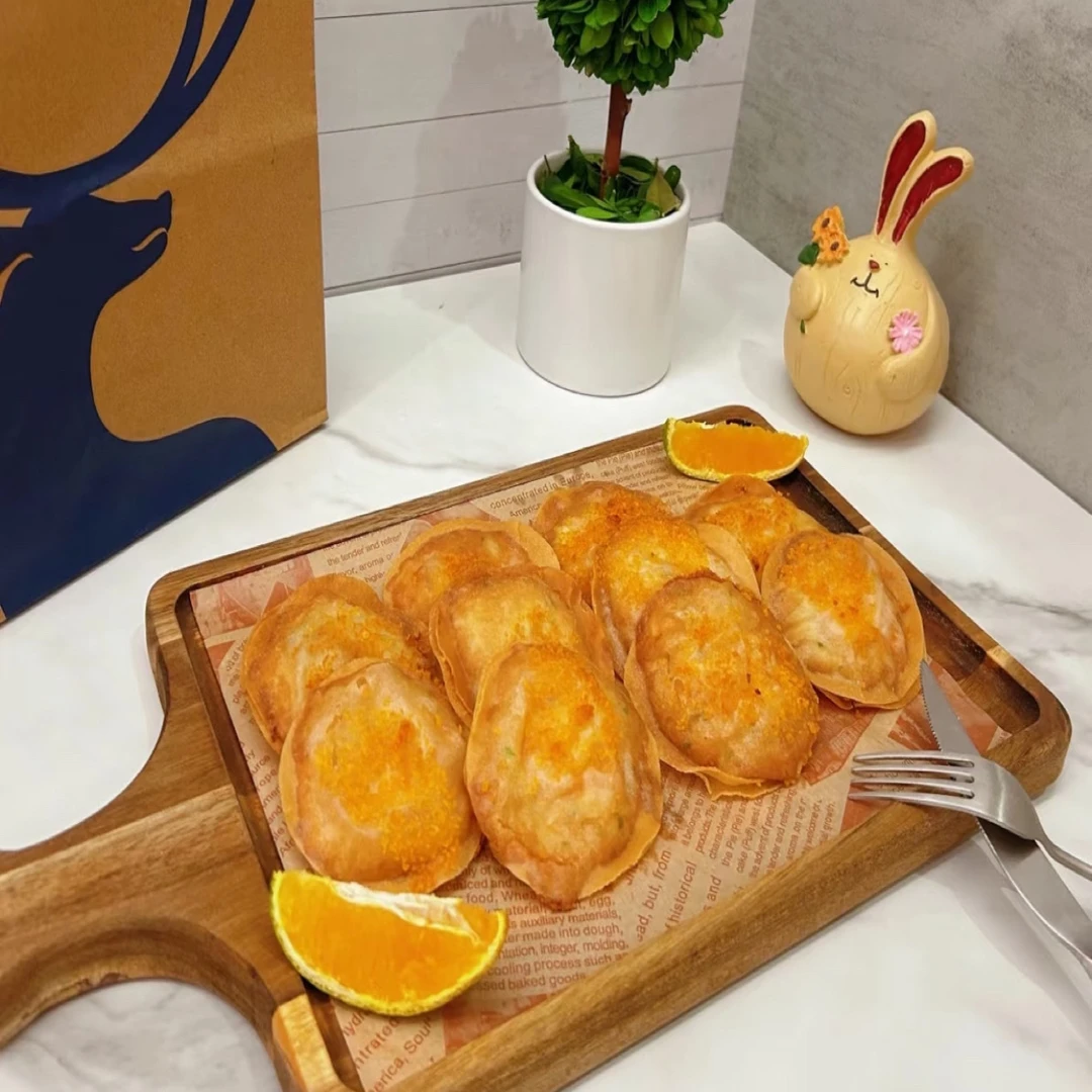 【海大咖包子精选】潮汕纯手工制作 墨鱼鲜虾饼