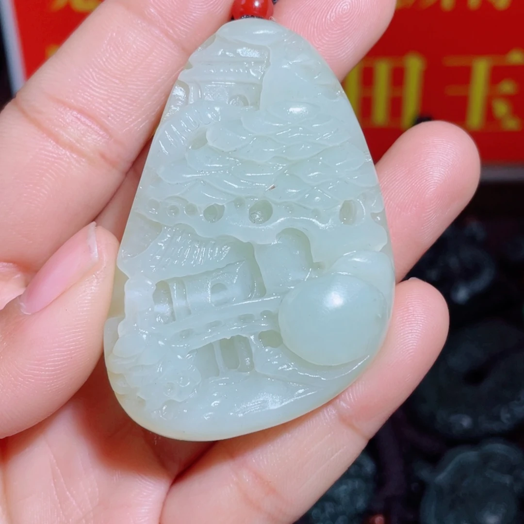 和田玉未镶嵌颈饰