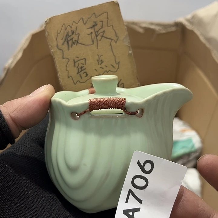 瓷片茶摆件工艺品摆件666