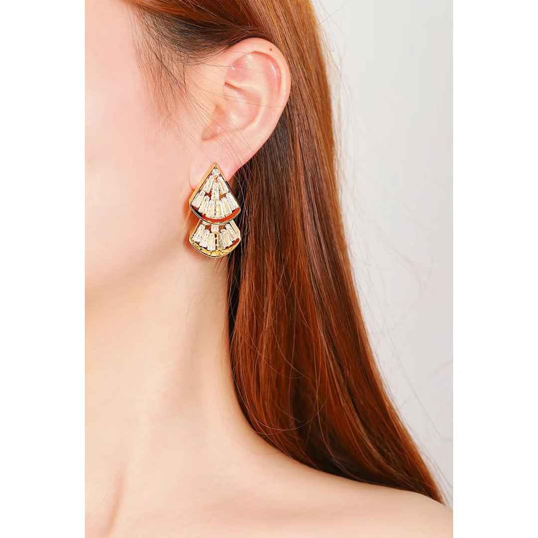 铜合金耳饰 S158★ 梵希曼 设计感耳环