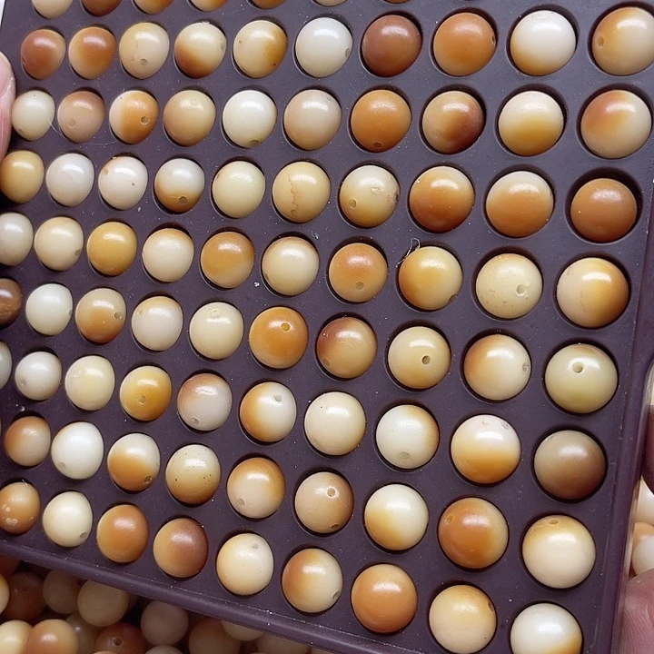 白玉菩提吊坠12炭烤圆珠50颗卡灯牌宠60颗