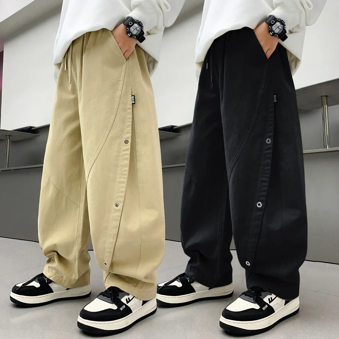 男童休闲裤儿童秋装裤子2025新款春秋季中大童洋气纯棉长裤男孩潮