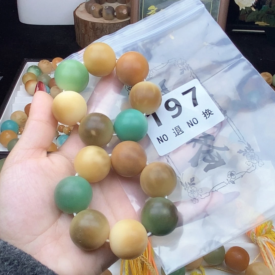 菩提根/象牙果手串卡23 中大瑕 不退换