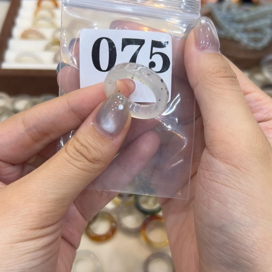 玛瑙/玉髓戒指合金75港17