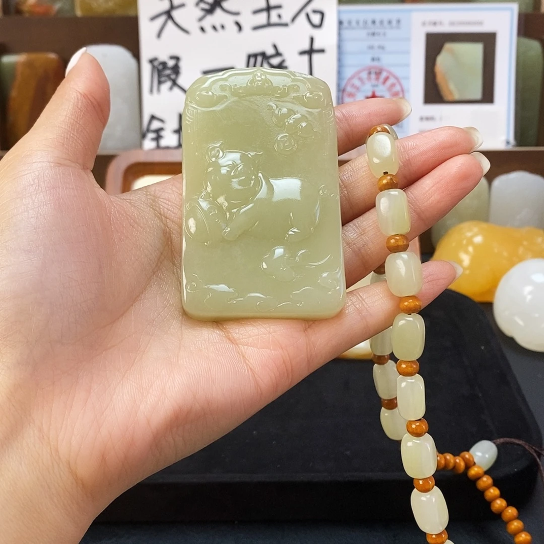 新疆昆仑山料方解石玉3