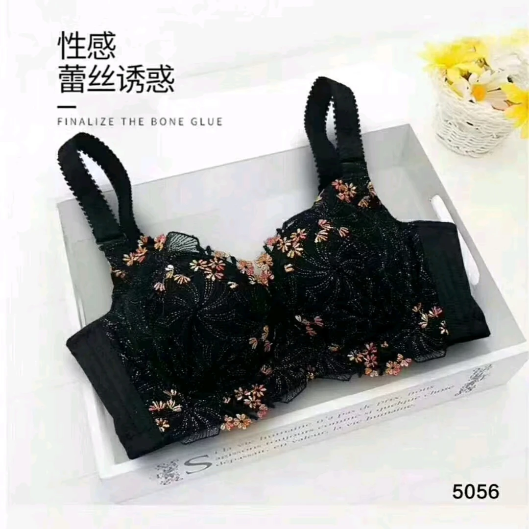 5056非海绵聚拢蕾丝调整型侧收性感优雅透气文胸