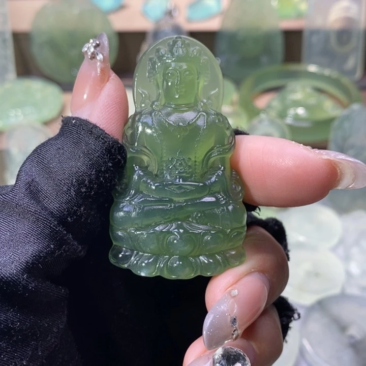 岫玉吊坠未镶嵌吊坠