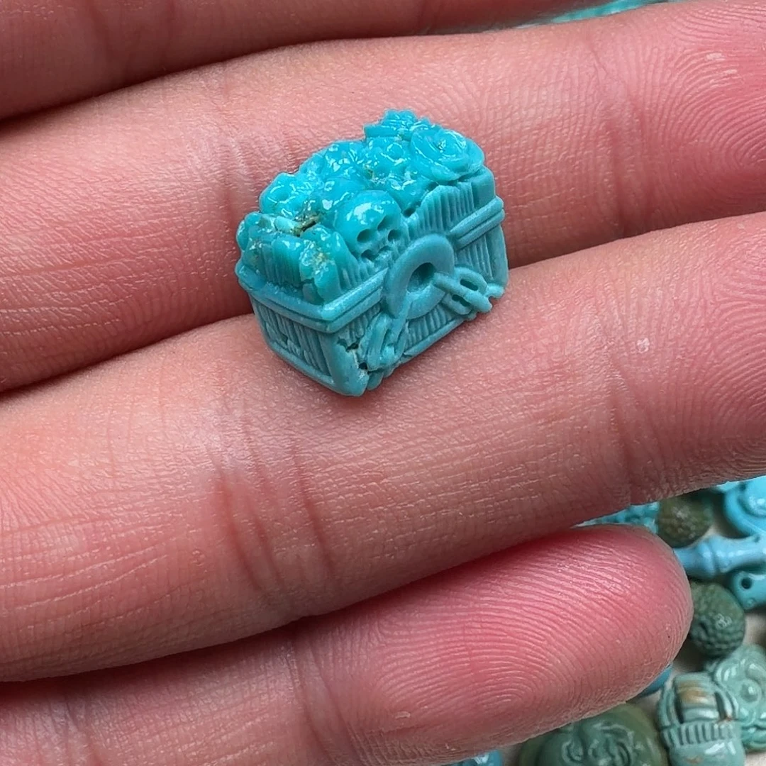 绿松石未镶嵌珠宝半成品