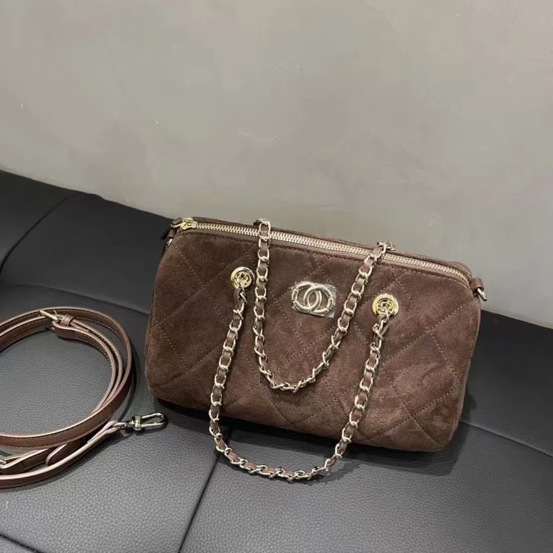 Discoverrevive2025早秋新款女士手提单肩包SC103-咖色