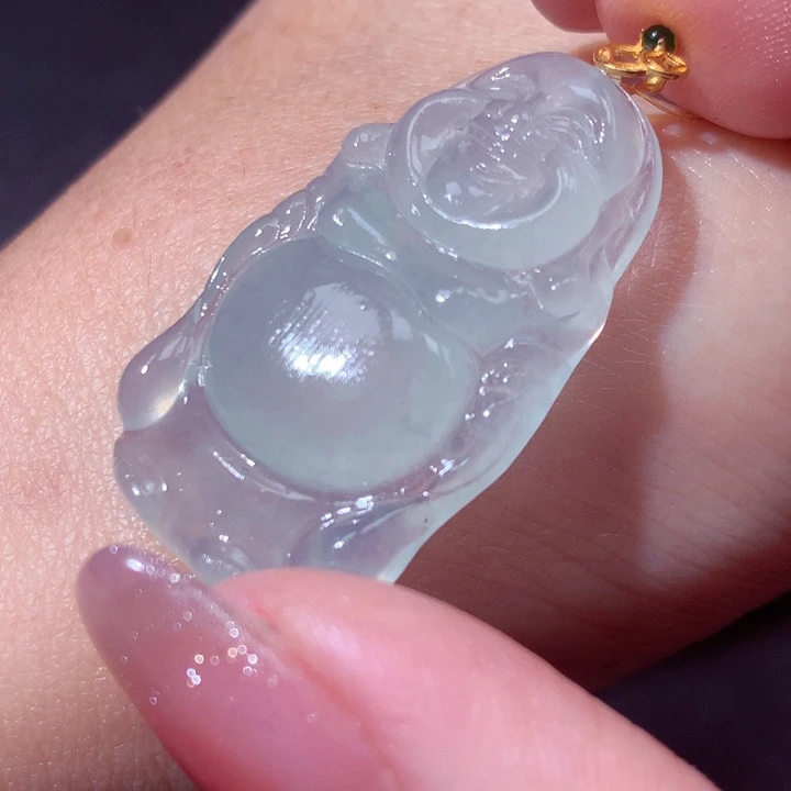 定制翡翠18K金镶嵌翡翠