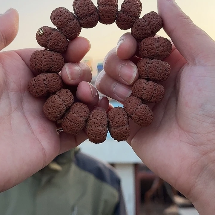 金刚菩提手串纽扣国宝熊猫菠萝蜜银标24毫米