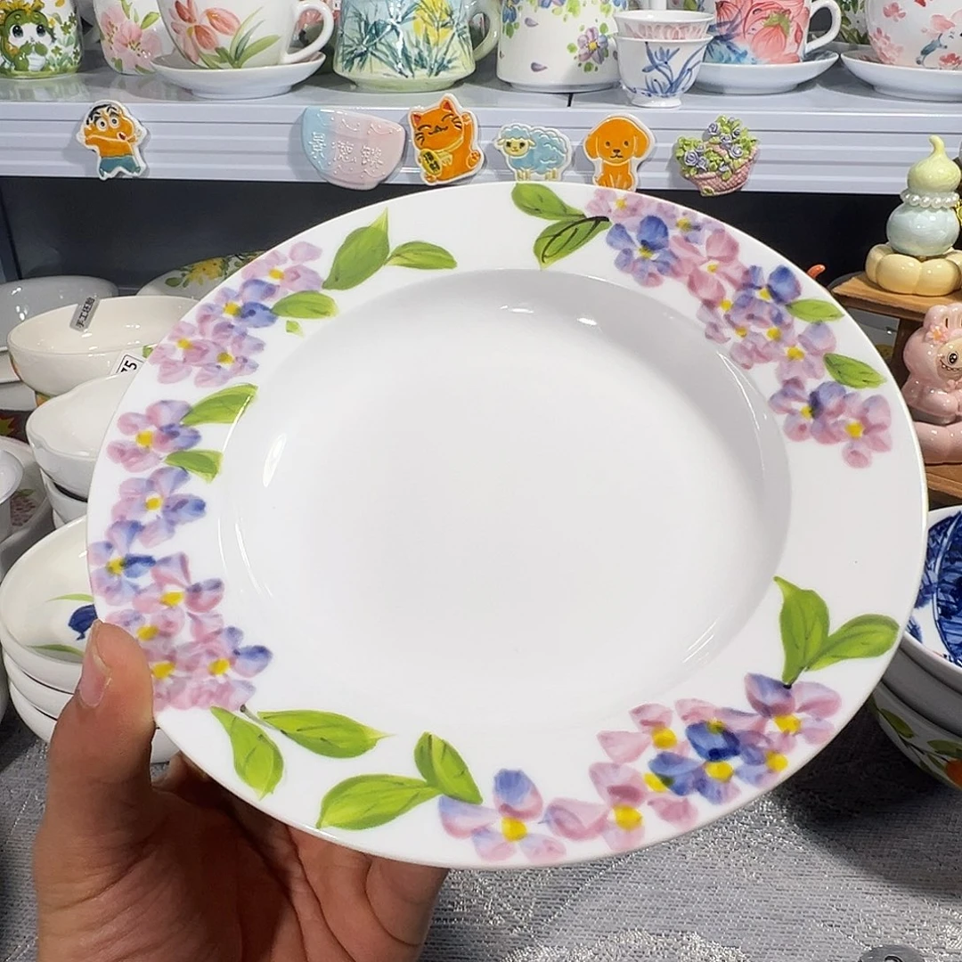 陶瓷景德镇手绘陶瓷8寸盘