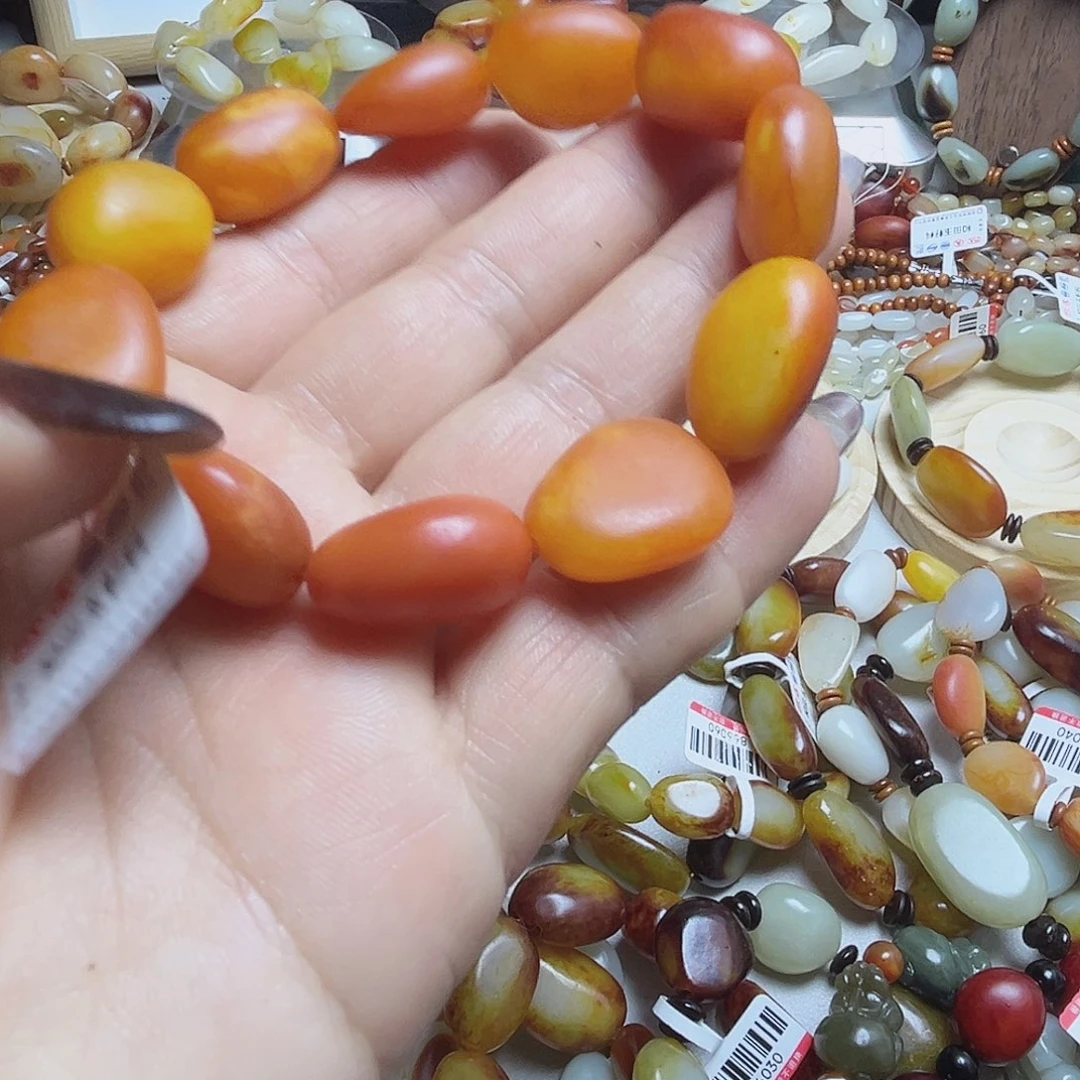 和田玉未镶嵌手链