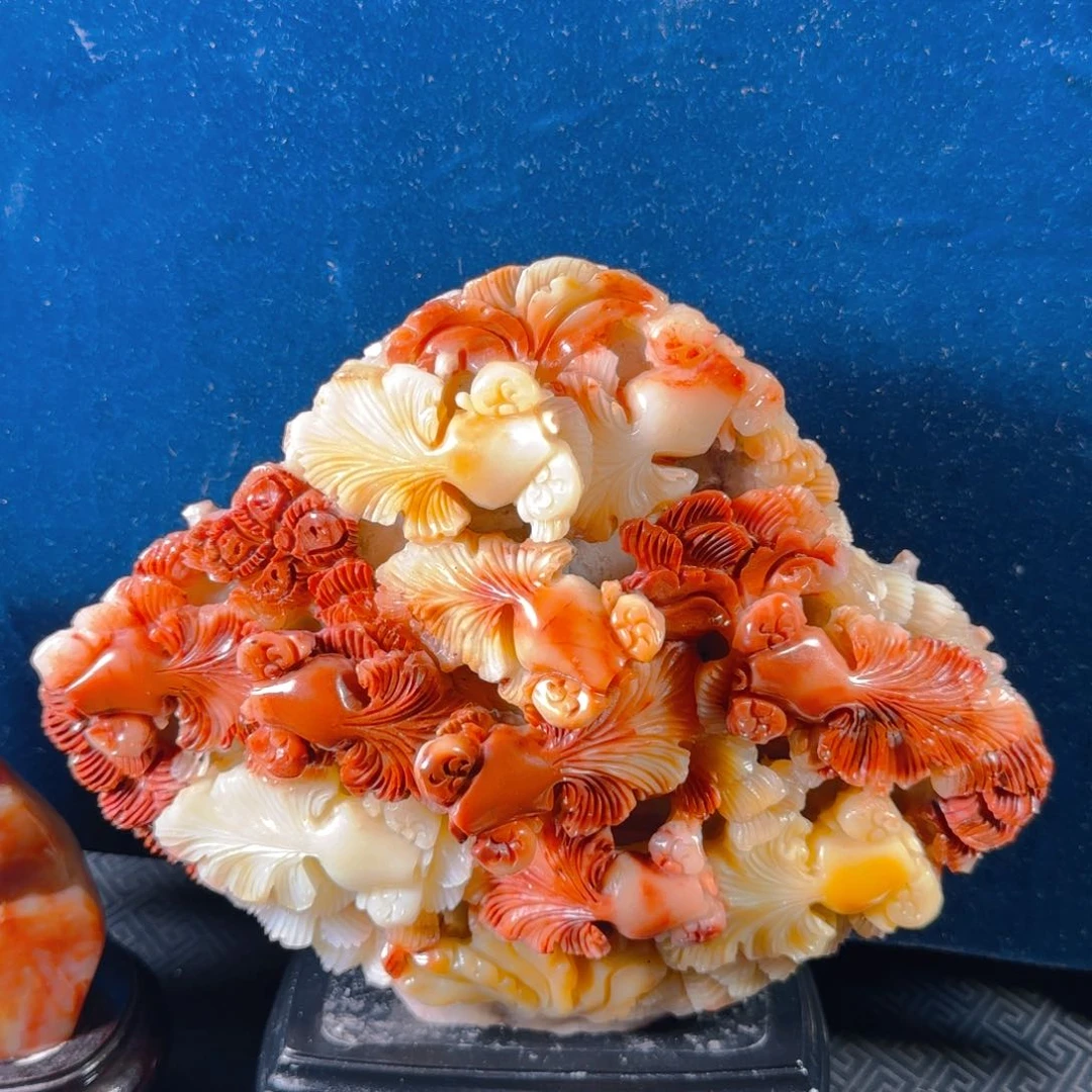 寿山石金玉满堂，年年有余