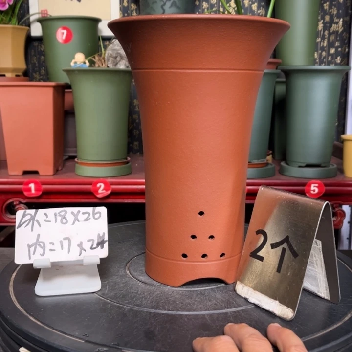 紫砂花盆紫砂花盆