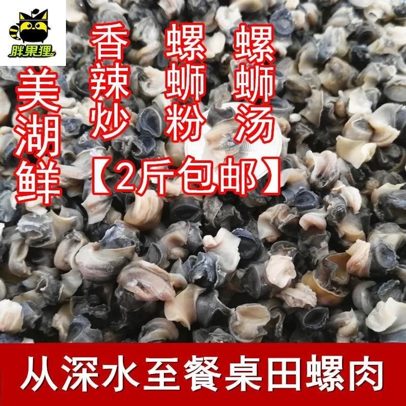 农家新鲜手工挑选1斤装冷冻螺蛳肉石螺肉嗦螺肉螺丝肉田螺肉