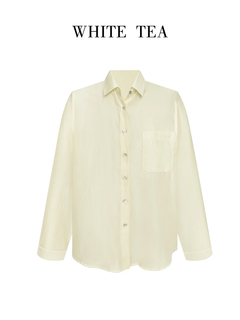 【White.tea】夏日轻薄透气亲肤衬衫175