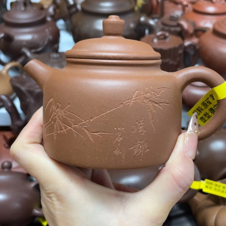 茶壶底槽青紫砂藝術作品