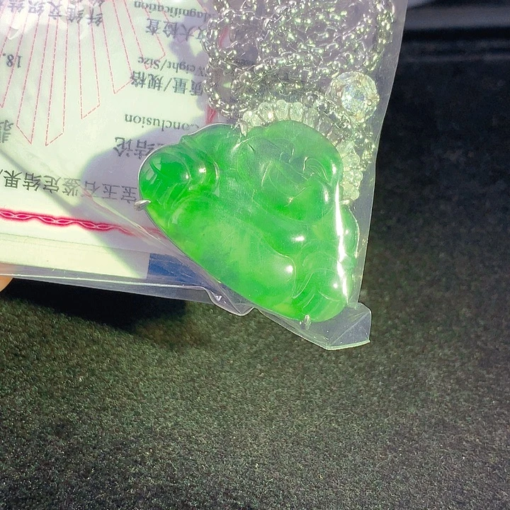 翡翠银S925镶嵌颈饰