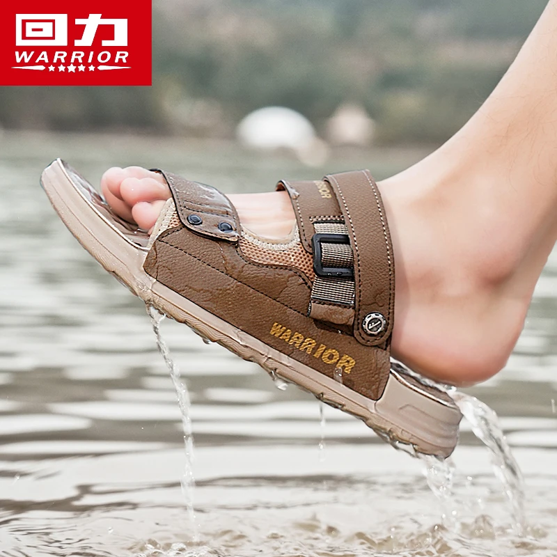 回力拖鞋男款夏季外穿防滑防臭软底运动开车两用涉水男士沙滩凉鞋