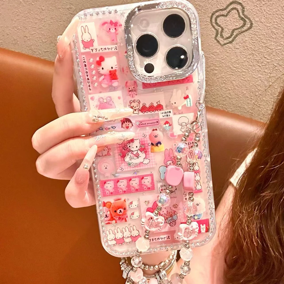 【自带相机保护按键】轻松熊KT适用于苹果16手机壳15华为闪钻13/14