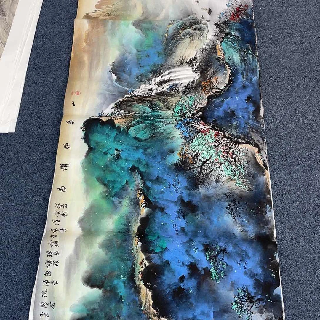 国画纯手工制作的一